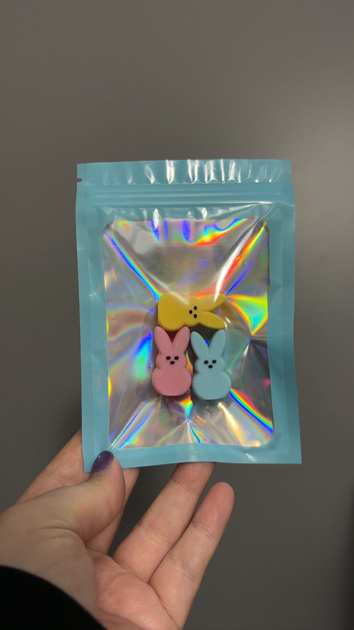 3 Pack of Bunny Straw Toppers
