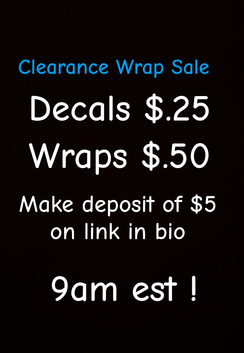 Wrap Live Sale Deposit