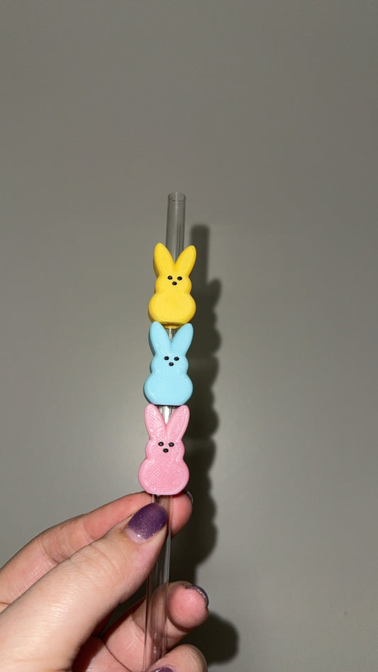 3 Pack of Bunny Straw Toppers